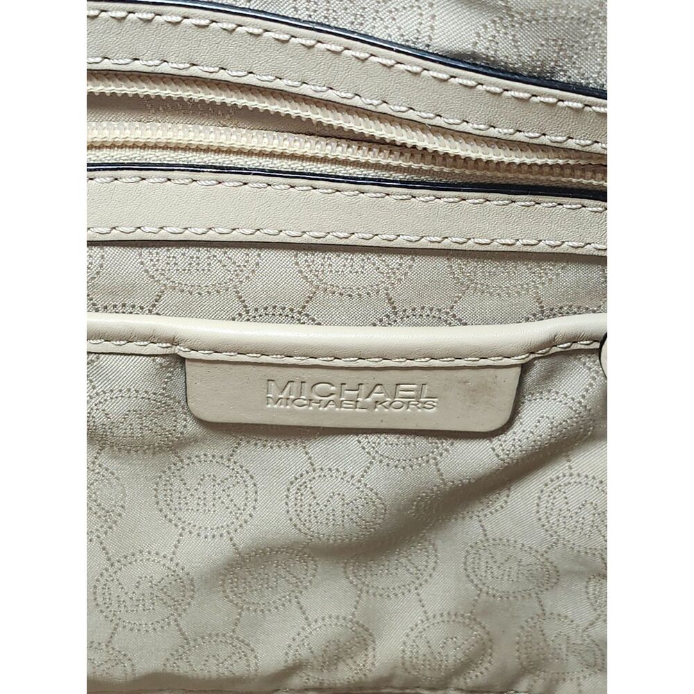 Michael Kors Jet Set East West Tote Plum Gold Hardware Signature Mobwife Shopper - Picture 8 of 15